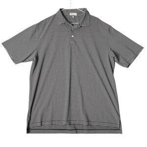 Peter Millar Summer Comfort Men's XL Striped Polo Shirt Multicolor Golf Casual